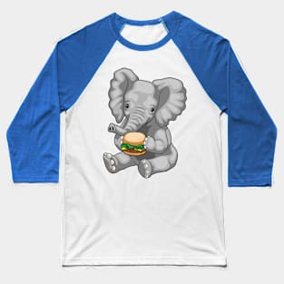 Elephant Burger Baseball T-Shirt